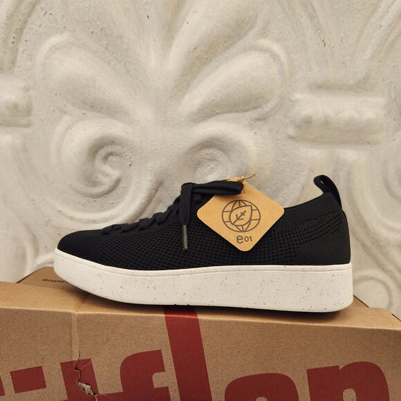 Fit Flop Women Black "Rally E01" Multi Knit sneakers. NIB. Size EU 36/US 5 - Picture 2 of 9